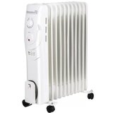 Calorifer electric Hausberg HB-8920AB, 2500 W, 11 elementi, 3 nivele de putere, termostat reglabil